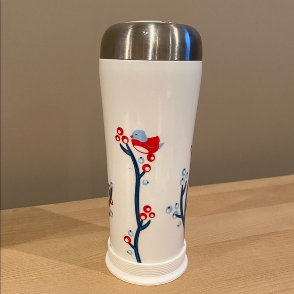 David’s Tea Ceramic 10 oz Thermos Tumbler with Infuser - Picture 4 of 9